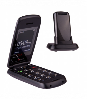 TTfone Star TT300 Grey Flip Big Button Simple Easy to Use Unlocked Mobile Phone