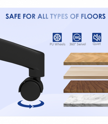 Vinsetto Mesh Office Chair, Computer Chair with Adjustable Armrest, Grey