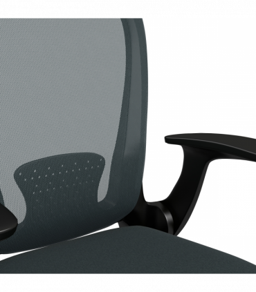 Vinsetto Mesh Office Chair, Computer Chair with Adjustable Armrest, Grey