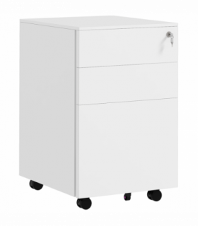 Vinsetto Steel File Cabinet with Lock Hanging Bar for Letter A4 Legal Size White