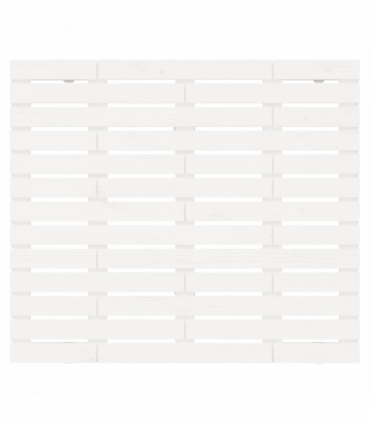 Wall Headboard White 96x3x91.5 cm Solid Wood Pine
