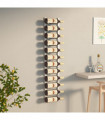 Wall Mounted Wine Rack for 12 Bottles White Iron
