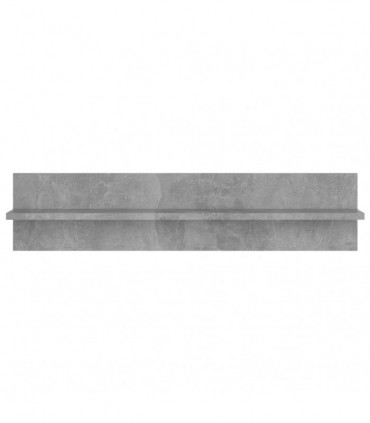 Wall Shelf 2 pcs Concrete Grey 80x11.5x18 cm Engineered Wood