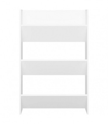 Wall Shoe Cabinet White 60x18x90 cm Engineered Wood