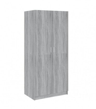 Wardrobe Grey Sonoma 80x50x180 cm Engineered Wood