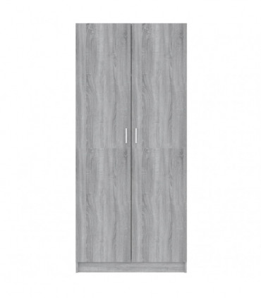 Wardrobe Grey Sonoma 80x50x180 cm Engineered Wood