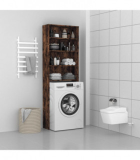 Washing Machine Cabinet Smoked Oak 64x24x190 cm