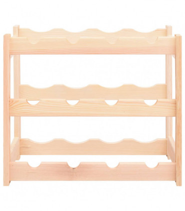 Wine Rack for 12 Bottles Pinewood