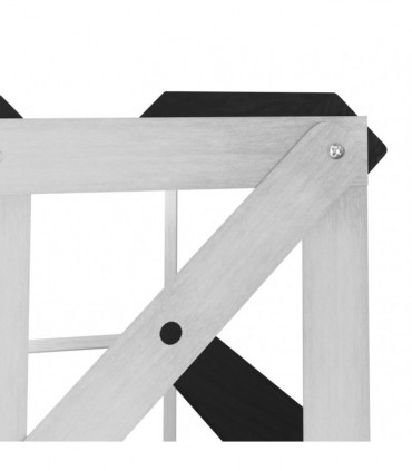 Wine Rack for 20 Bottles Black Solid Pine Wood