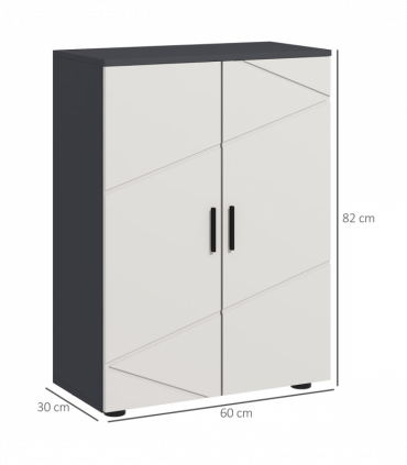 kleankin Bathroom Storage Cabinet, Small Bathroom Cabinet with Soft Close Doors