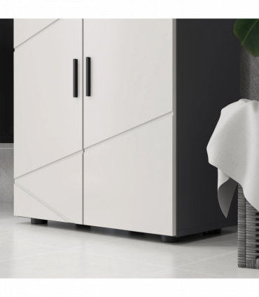 kleankin Bathroom Storage Cabinet, Small Bathroom Cabinet with Soft Close Doors