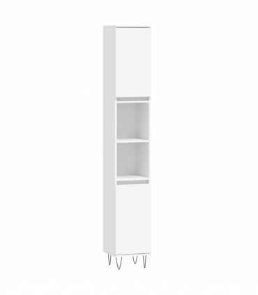 vidaXL 3 Piece Bathroom Furniture Set White Engineered Wood