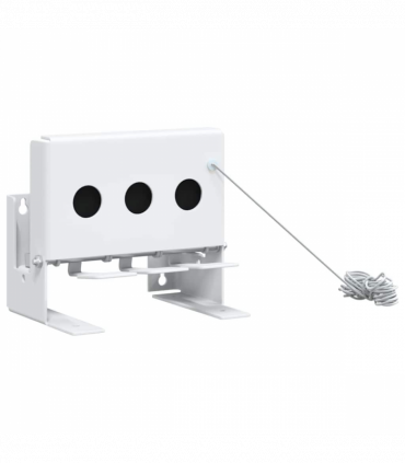 vidaXL 3-Hole Biathlon Knockdown Target with Reset Cord