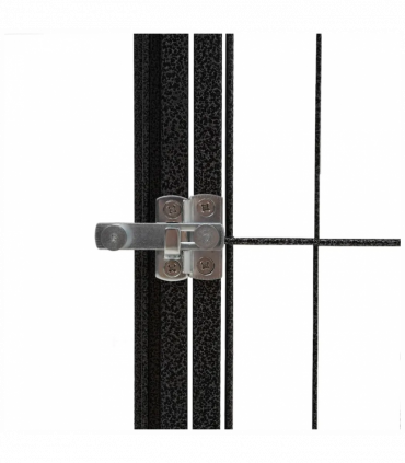 vidaXL 32-Panel Dog Playpen Black 100x50 cm Powder-coated Steel