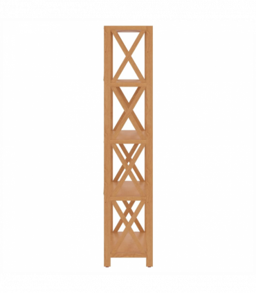 vidaXL 5-Tier Shelf 80x30x146 cm Solid Wood Oak