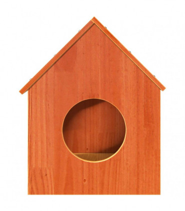 vidaXL Cat House Wax Brown 41x50x50 cm Solid Wood Pine