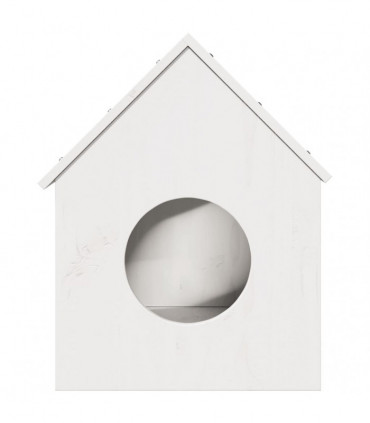 vidaXL Cat House White 41x50x50 cm Solid Wood Pine
