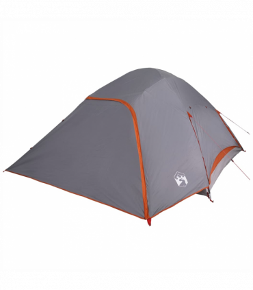 vidaXL Family Tent Dome 6-Person Grey Waterproof