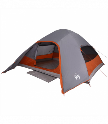 vidaXL Family Tent Dome 6-Person Grey Waterproof
