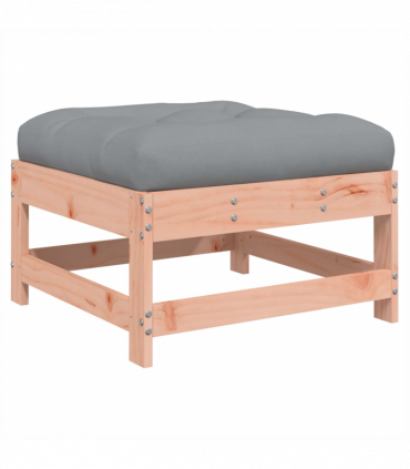vidaXL Garden Footstool with Cushion Solid Wood Douglas