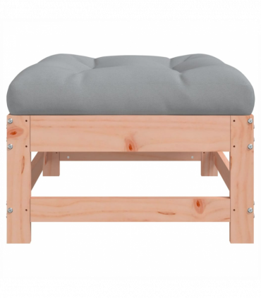 vidaXL Garden Footstool with Cushion Solid Wood Douglas