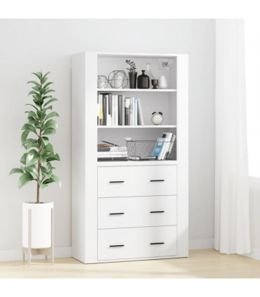 vidaXL Highboard White Engineered Wood