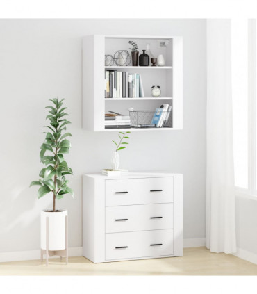 vidaXL Highboard White Engineered Wood