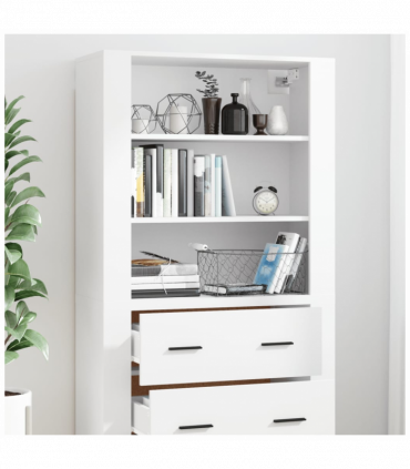 vidaXL Highboard White Engineered Wood