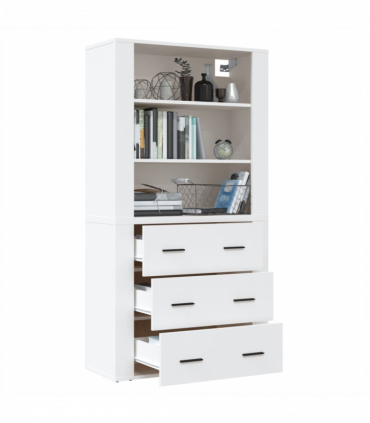 vidaXL Highboard White Engineered Wood