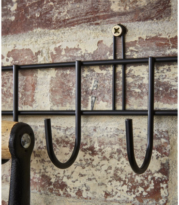 Tool Rack Extra-Long In Black Powder Coating Metal 102cm x 12cm x 6c