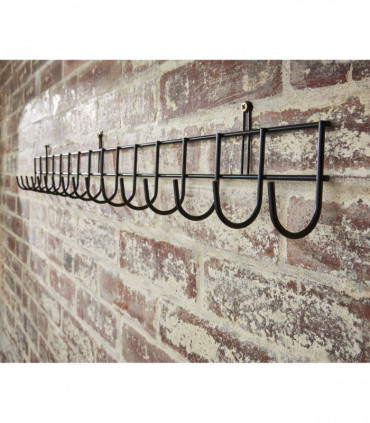 Tool Rack Extra-Long In Black Powder Coating Metal 102cm x 12cm x 6c