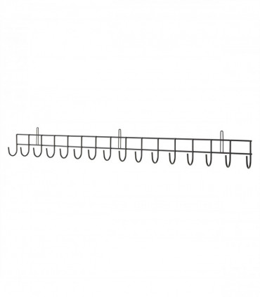 Tool Rack Extra-Long In Black Powder Coating Metal 102cm x 12cm x 6c