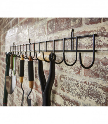 Tool Rack Extra-Long In Black Powder Coating Metal 102cm x 12cm x 6c