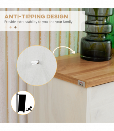 Shoe Storage Cabinet Cream Particle Board 70L x 23.5W x 122H cm Slimline Design