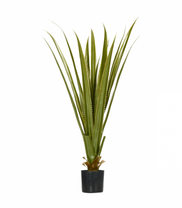 HOMCOM Potted Artificial Plants Agave Succulent for Desk Indoor Outdoor, 90cm