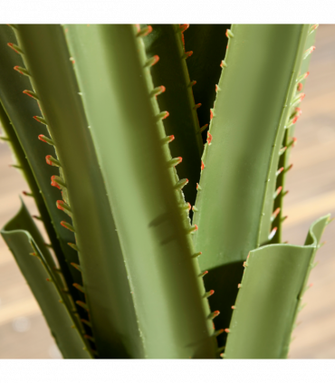 HOMCOM Potted Artificial Plants Agave Succulent for Desk Indoor Outdoor, 90cm