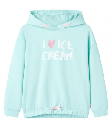 Kids' Hooded Sweatshirt Light Aqua 92