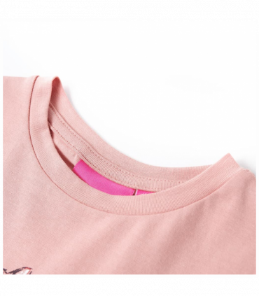 Kids' T-shirt with Long Sleeves Pink 128