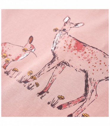 Kids' T-shirt with Long Sleeves Pink 128