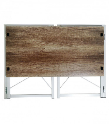 Multifunction Folding Desk Portable Compact Computer Table In White