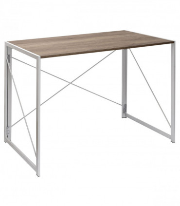 Multifunction Folding Desk Portable Compact Computer Table In White