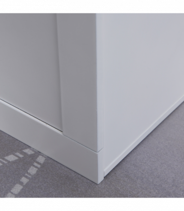 Raised Dog Bowls w/ Storage Function Stainless Steel Bowl Elevated Base Pawhut