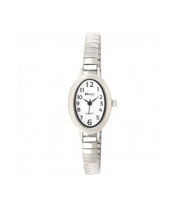 Ravel Ladies White Dial Silver Expander Bracelet Watch  R0202.02.2