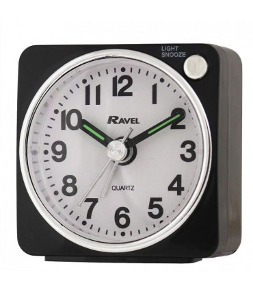 Ravel Mini Black Alarm Clock RC018.3