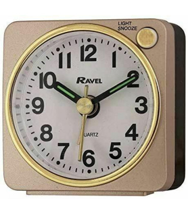 Ravel Mini Gold Alarm Clock RC018.2