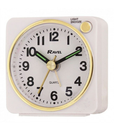 Ravel Mini White Alarm Clock RC018.4