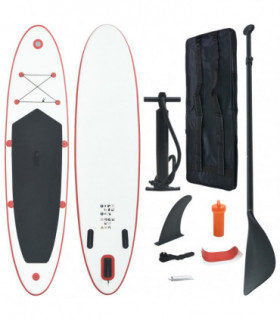 Stand Up Paddle Board Set SUP Surfboard Inflatable Red and White