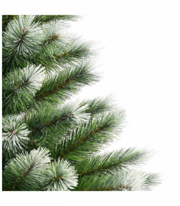 vidaXL Artificial Hinged Christmas Tree with Flocked Snow 150 cm