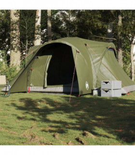 vidaXL Family Tent Dome 6-Person Olive Green Waterproof