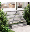 vidaXL Grate Step 100x24x7 cm Galvanised Steel